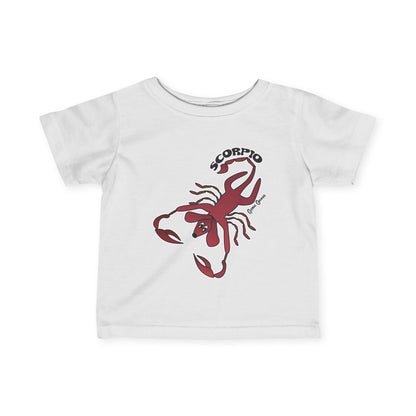 Scorpio Dog Zodiac Cartoon Infant Fine Jersey Tee