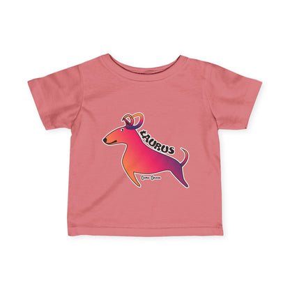 Taurus Dog Zodiac Cartoon Infant Fine Jersey Tee