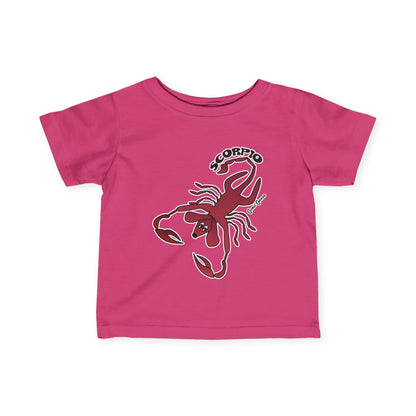 Scorpio Dog Zodiac Cartoon Infant Fine Jersey Tee