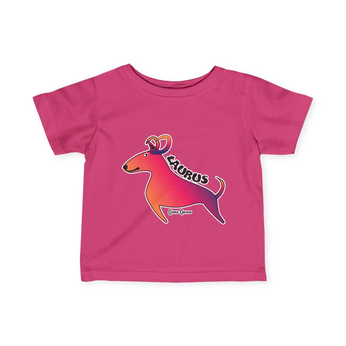 Taurus Dog Zodiac Cartoon Infant Fine Jersey Tee