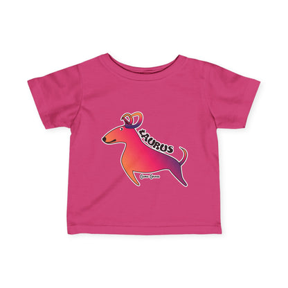 Taurus Dog Zodiac Cartoon Infant Fine Jersey Tee