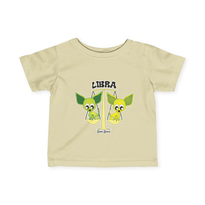 Libra Dog Zodiac Cartoon Infant Fine Jersey Tee