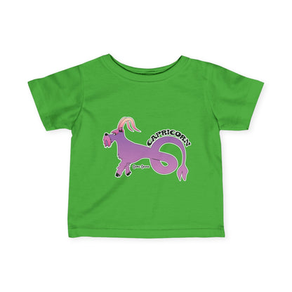 Capricorn Dog Zodiac Cartoon Infant Fine Jersey Tee