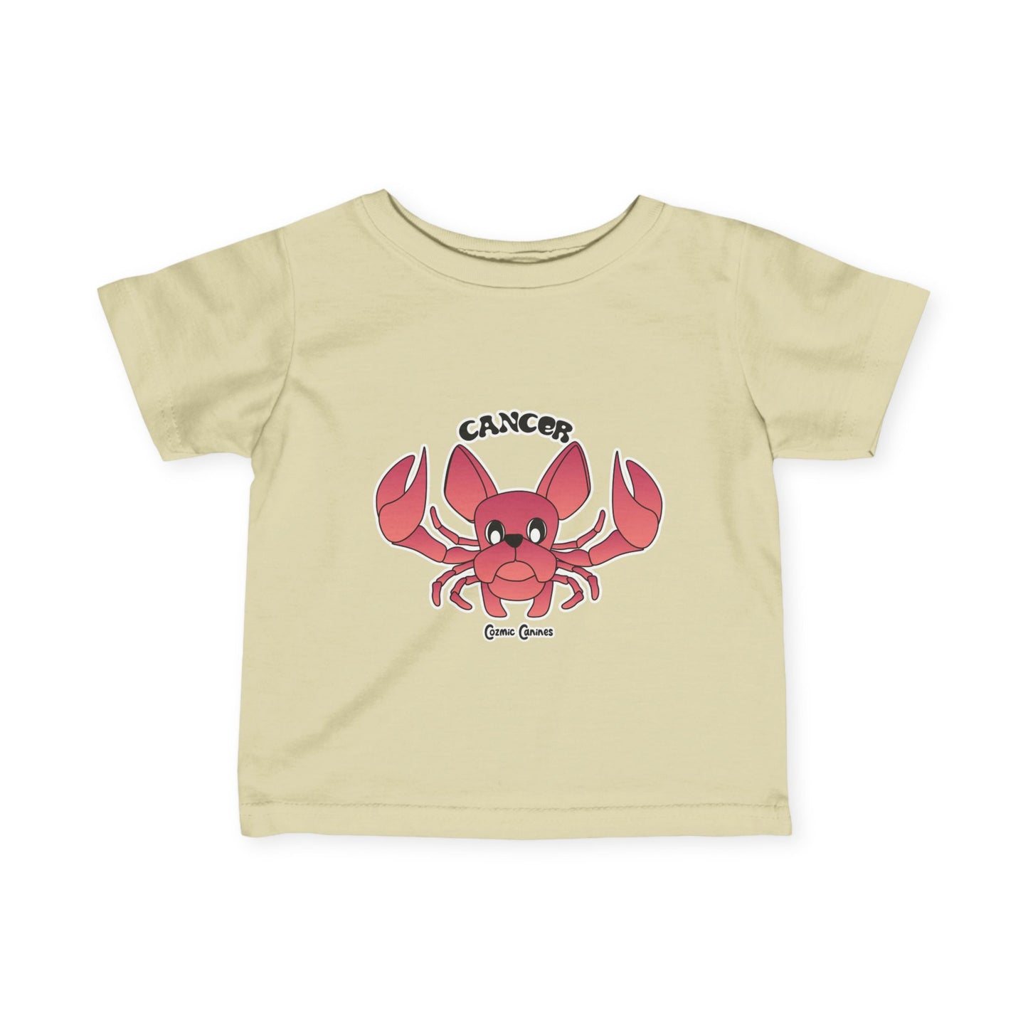 Cancer Dog Zodiac Cartoon Infant Fine Jersey Tee