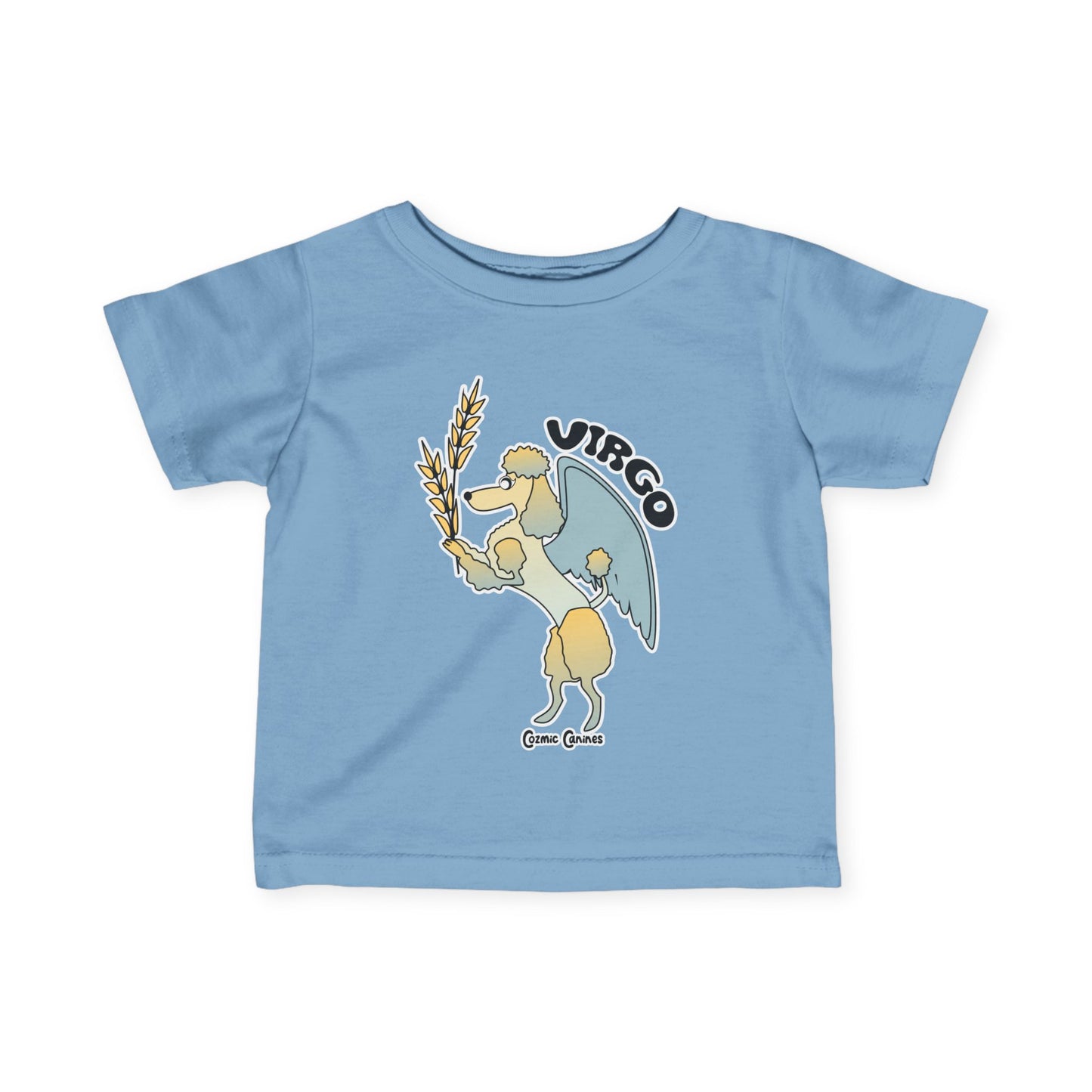 Virgo Dog Zodiac Cartoon Infant Fine Jersey Tee