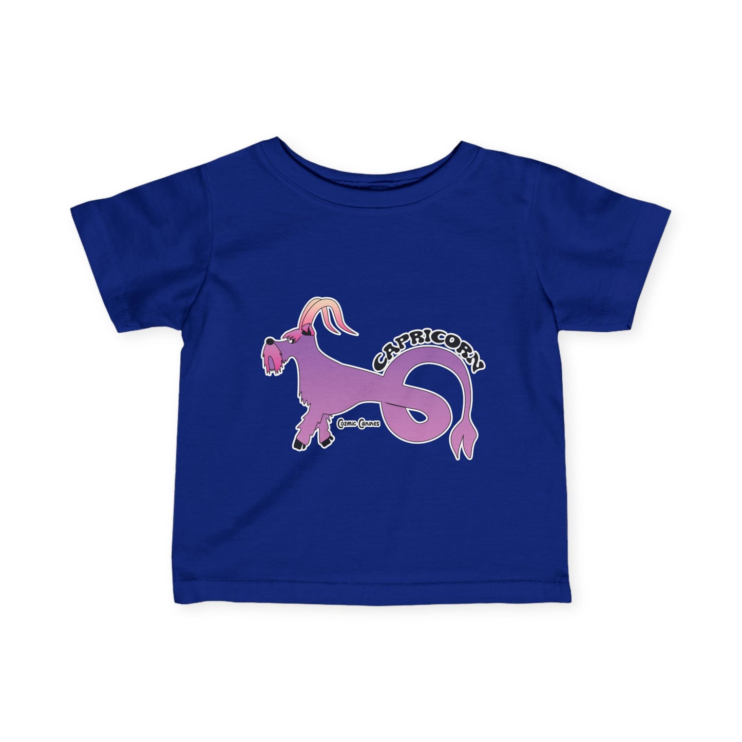 Capricorn Dog Zodiac Cartoon Infant Fine Jersey Tee