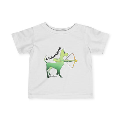 Sagittarius Dog Zodiac Cartoon Infant Fine Jersey Tee