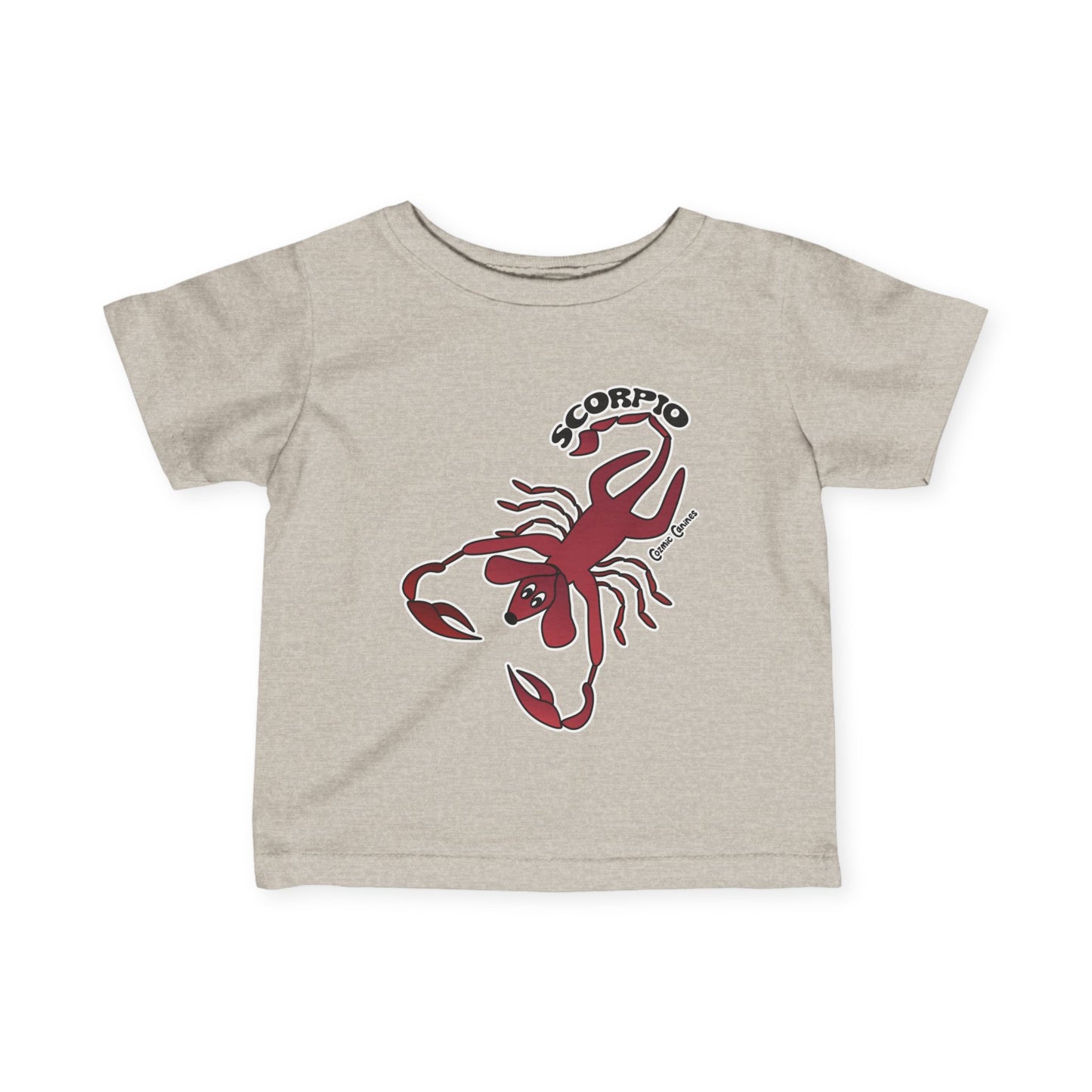 Scorpio Dog Zodiac Cartoon Infant Fine Jersey Tee