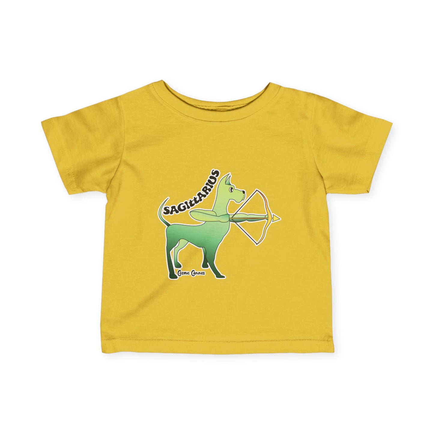 Sagittarius Dog Zodiac Cartoon Infant Fine Jersey Tee