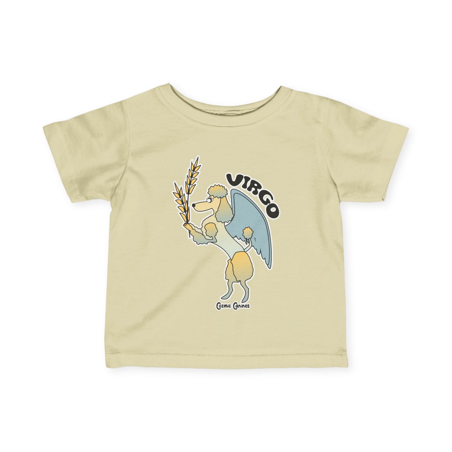 Virgo Dog Zodiac Cartoon Infant Fine Jersey Tee