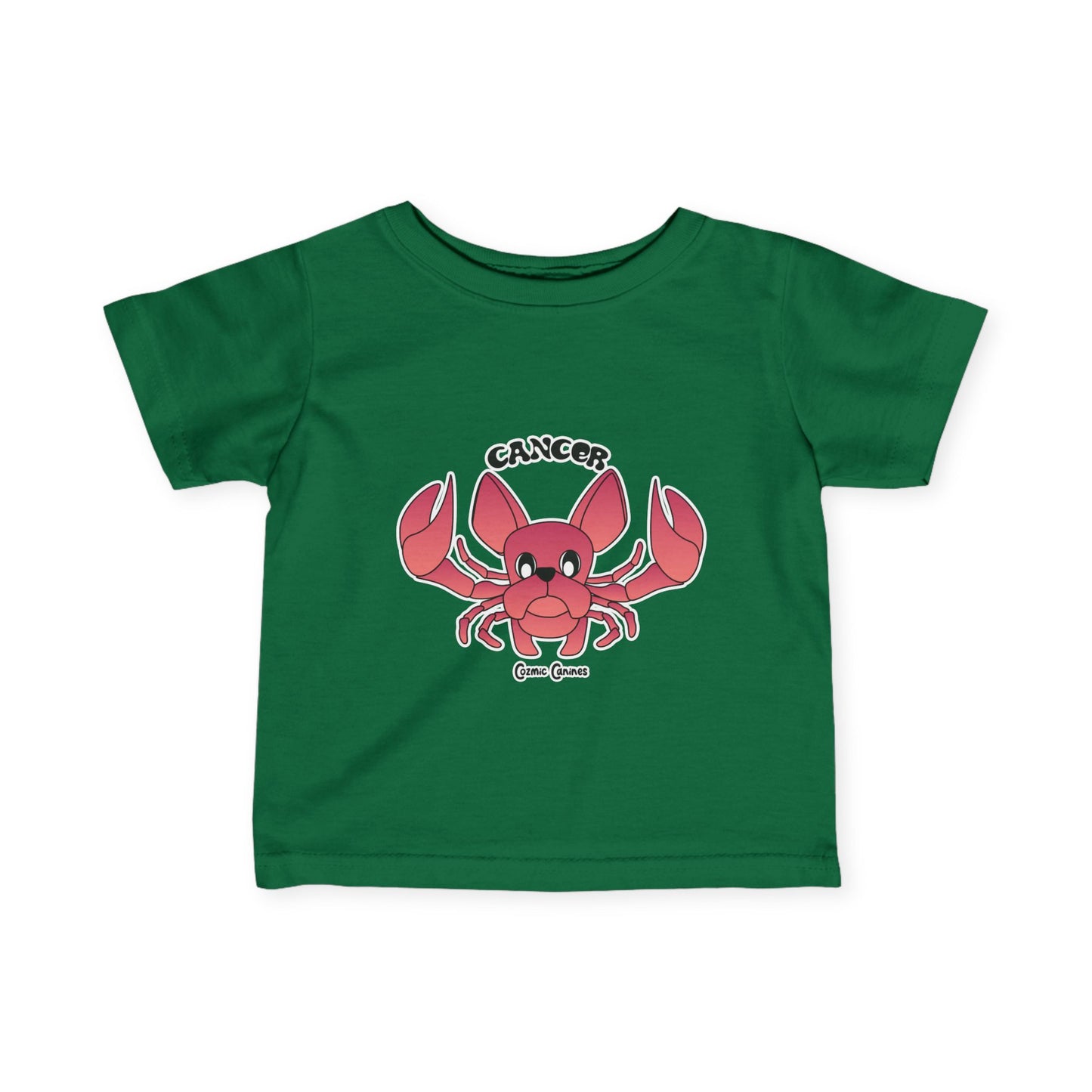 Cancer Dog Zodiac Cartoon Infant Fine Jersey Tee