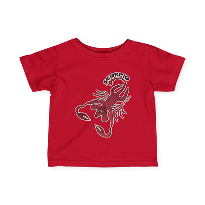 Scorpio Dog Zodiac Cartoon Infant Fine Jersey Tee