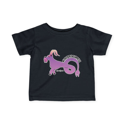 Capricorn Dog Zodiac Cartoon Infant Fine Jersey Tee